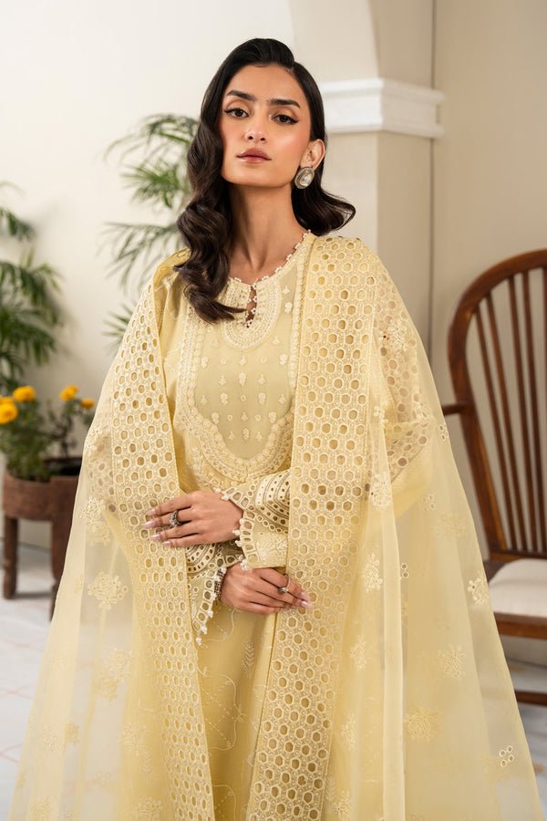 Pakistani Embroidered 3Pc Organza Formal Suit Unstitched ALZENA - MS50121 - Ria-12 | Latest Pakistani Punjabi Suits Designer Wear