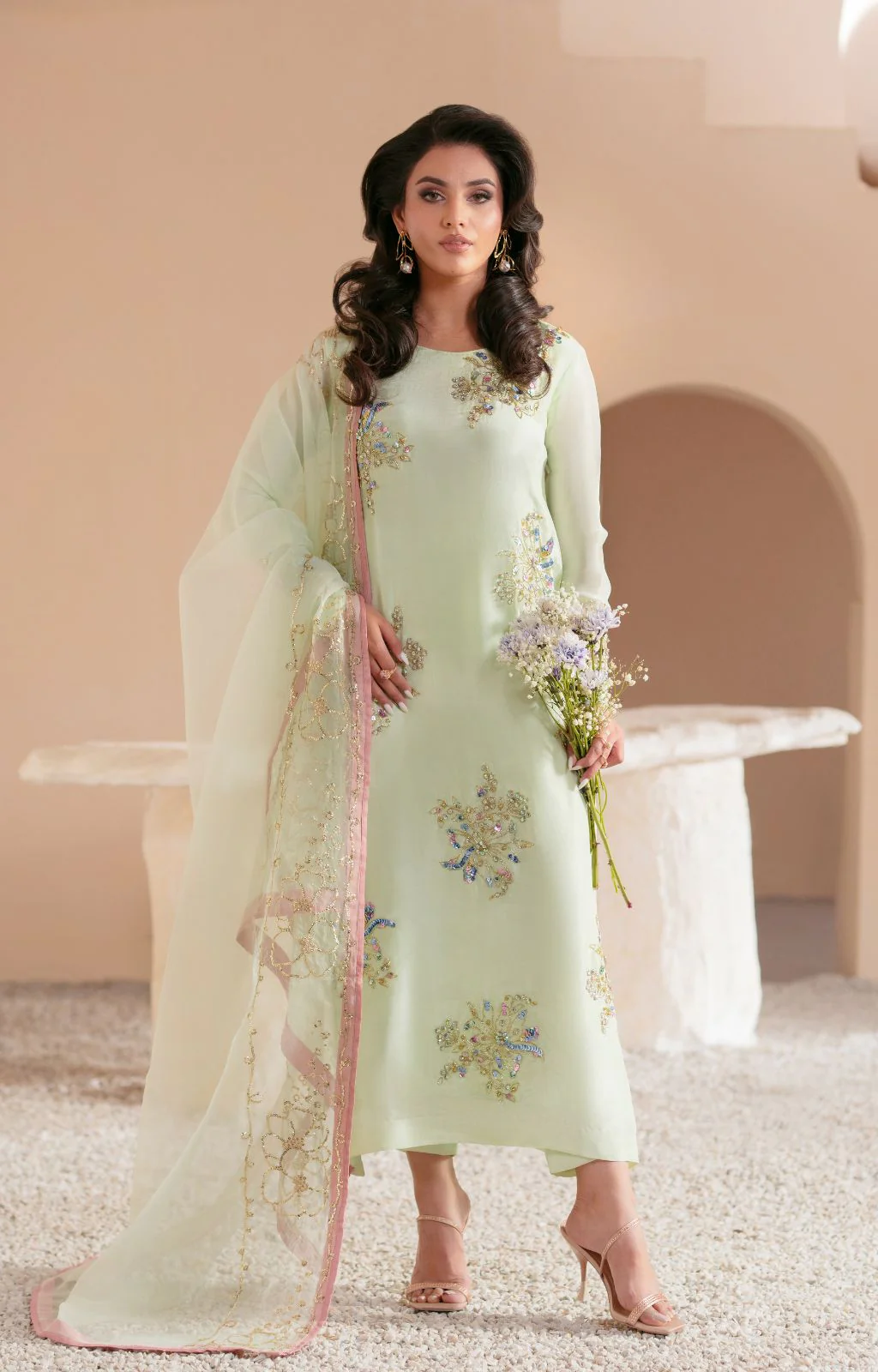 Pakistani Embroidered Unstitched 3-piece Suit Ethereal | Latest Pakistani Punjabi Suits Salwar Kameez Designer Wear.