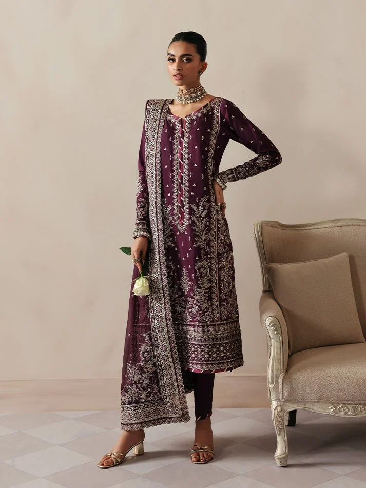 Pakistani Embroidered Raw silk Unstitched 3 Piece Zerane-Gul-77 | Latest Pakistani Punjabi Suits Salwar Kameez Designer Wear.