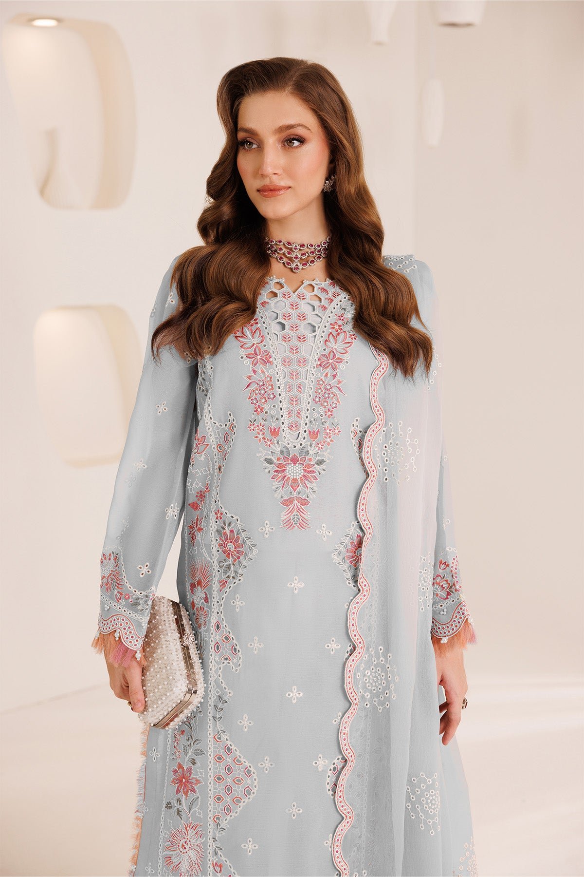 Pakistani Embroidered Chiffon AF-DHG-5030-Mahrosh-Ali-74 | Latest Pakistani Punjabi Suits Salwar Kameez Designer Wear