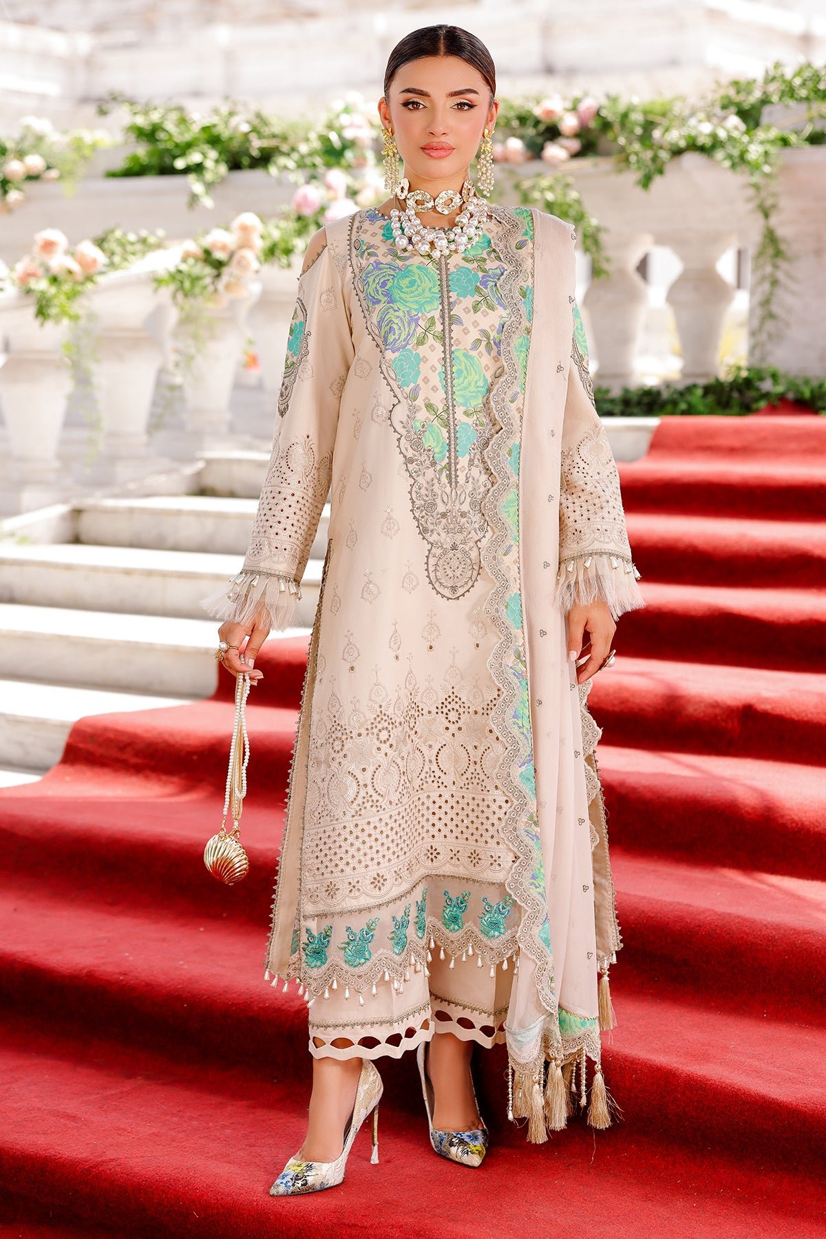 Pakistani 3-PC Unstitched Embroidered Lawn Collection CT5-11 || Suit Latest Pakistani Punjabi Suits Salwar Kameez Designer wear.
