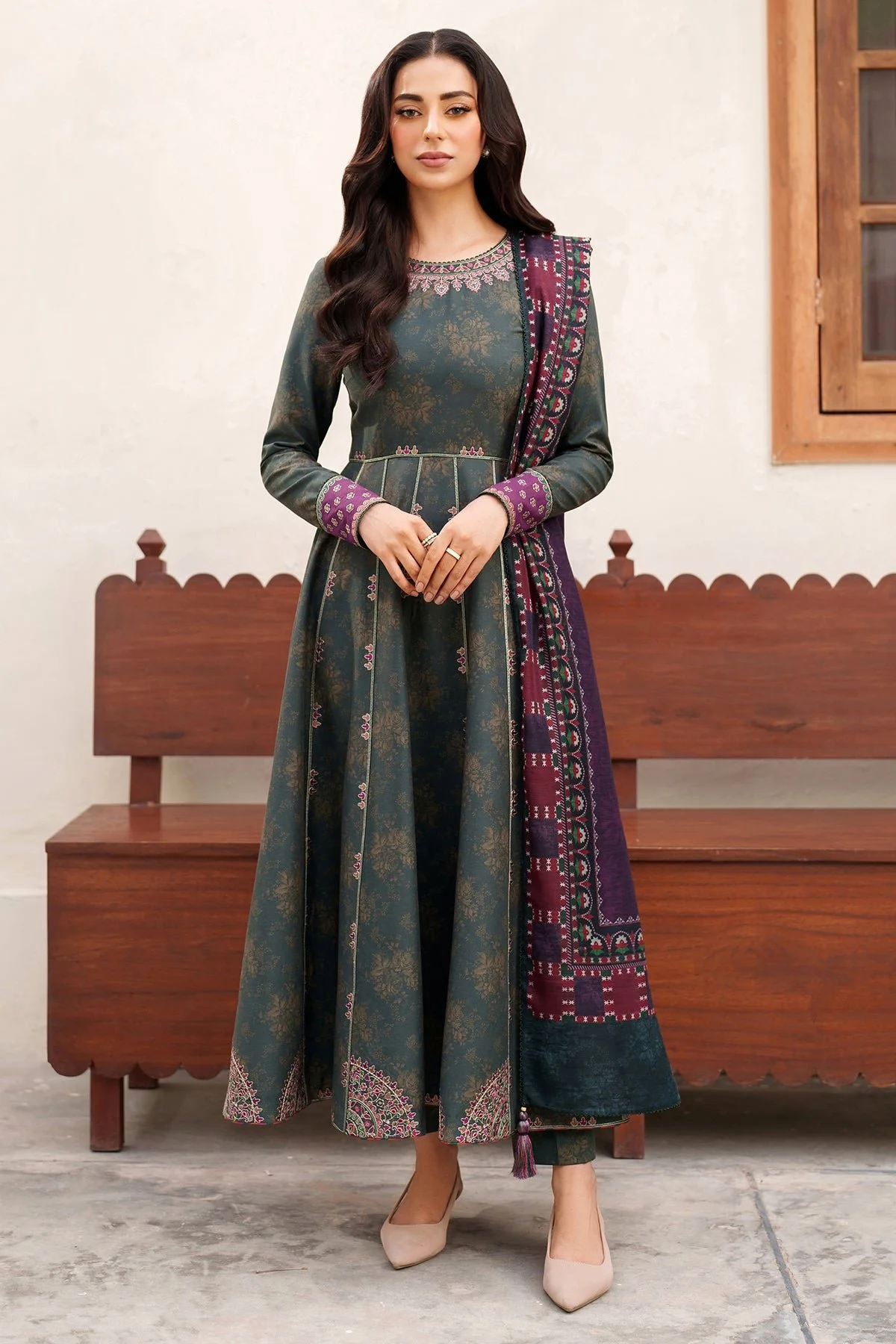Pakistani 3 Pieces Embroidered Premium Viscose Rtw-1231-Jaz-82 | Latest Pakistani Salwar Kameez Punjabi Suit Designer Wear