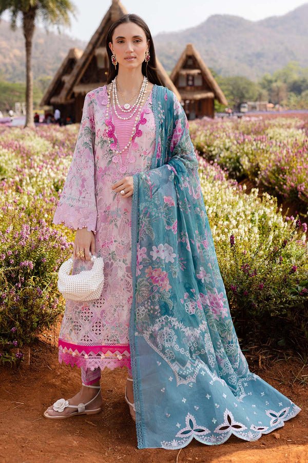 Pakistani Embroidered Lawn Suits Unstitched 3 Piece BL-01 - Luxury Collection | Latest Pakistani Punjabi Suits Salwar Kameez Designer Wear