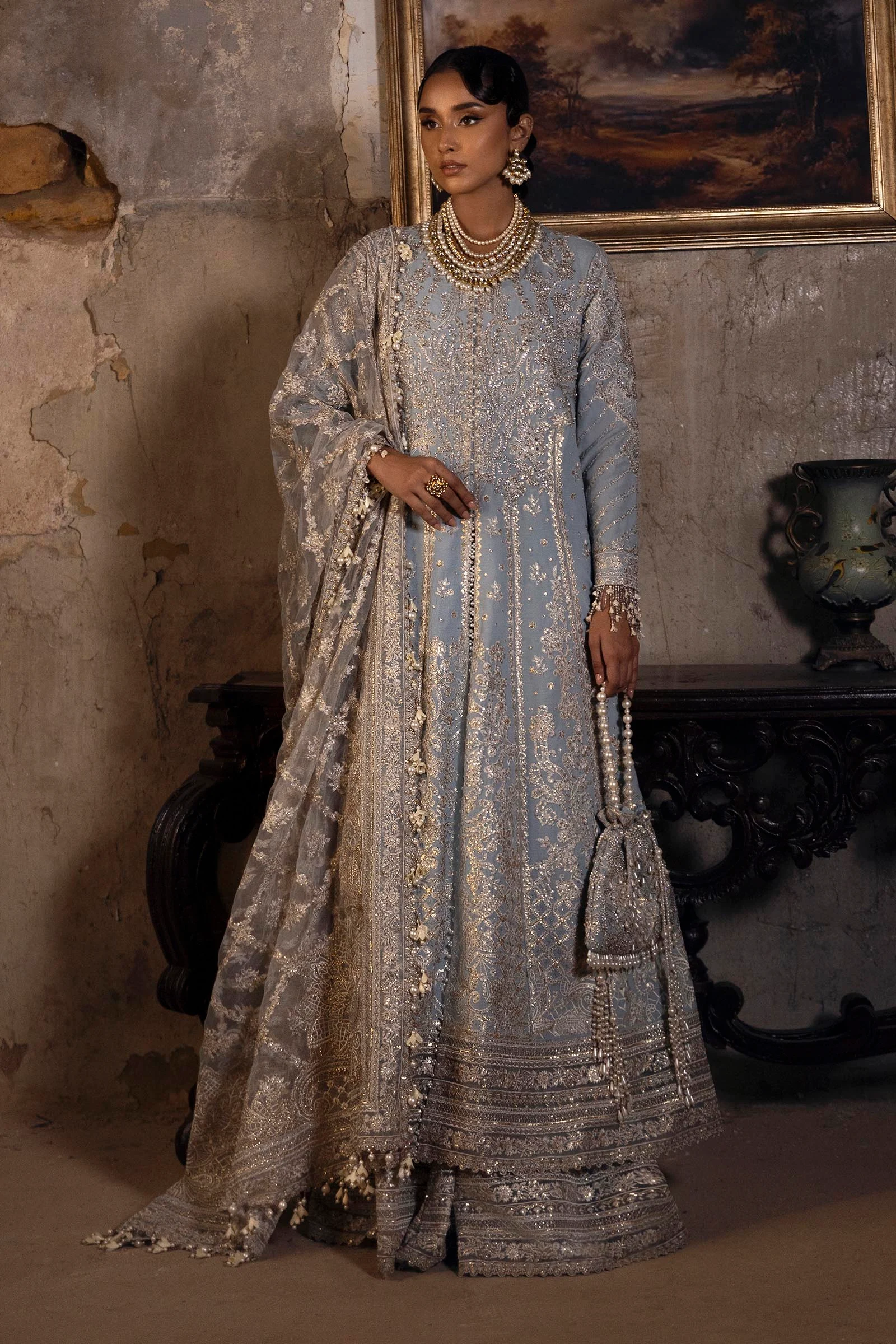 Pakistani Unstitched Raw Silk 3 Piece Suit -San-83 - Luxury Collection | Latest Pakistani Design Salwar Kameez Punjabi Suits Designers Wear