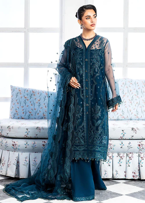 Embroidered Luxury 3 Piece Collection Unstitched Meeral Collection Meeral - Nilofer - Meeral Luxe | Latest Pakistani Punjabi Suits Salwar Kameez Designers Wear