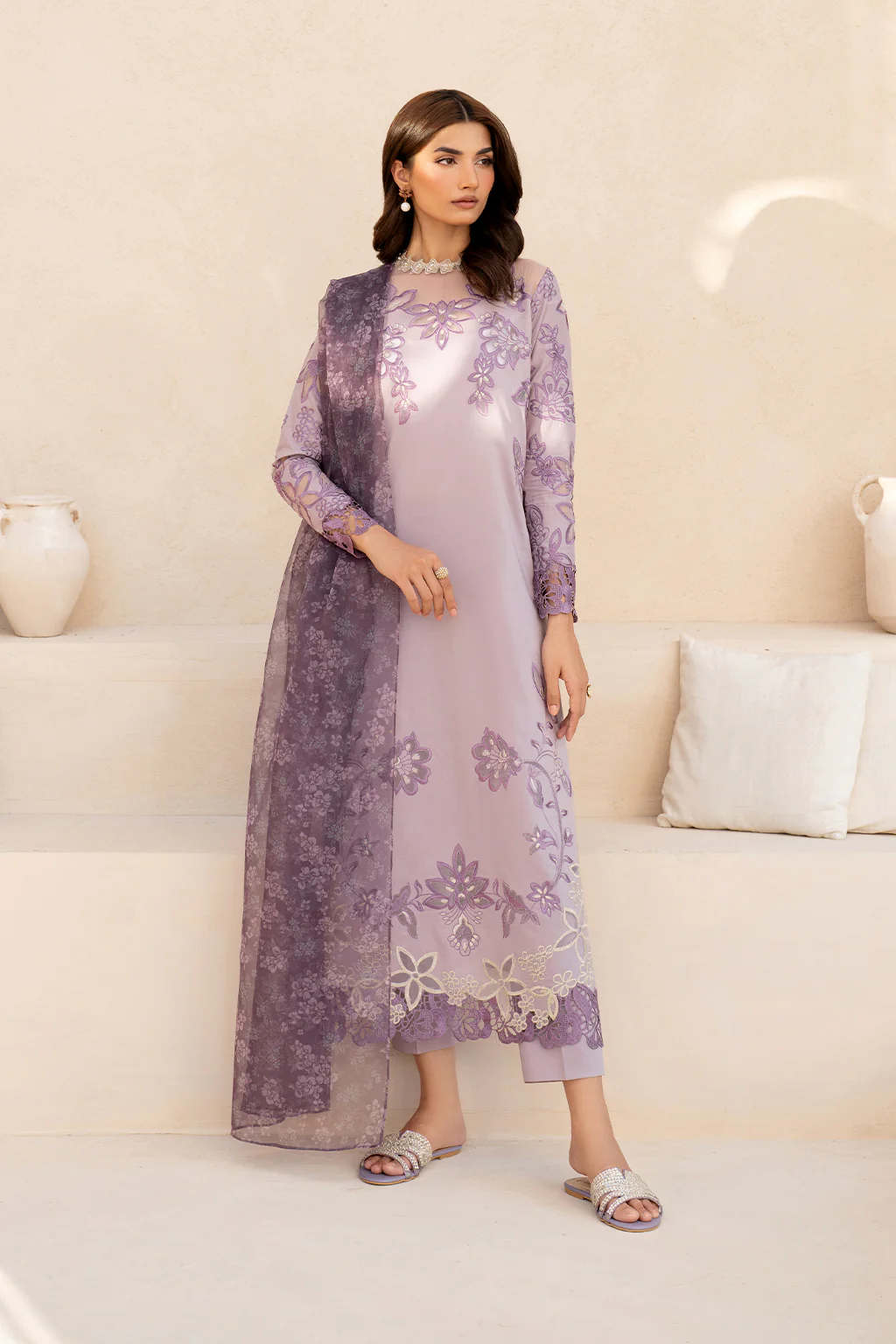 Pakistani Embroidered Lawn Collection - EFL-01 Embroidered Lawn - Latest Pakistani Salwar Kameez Punjabi Suit Designer Wear. (Copy)