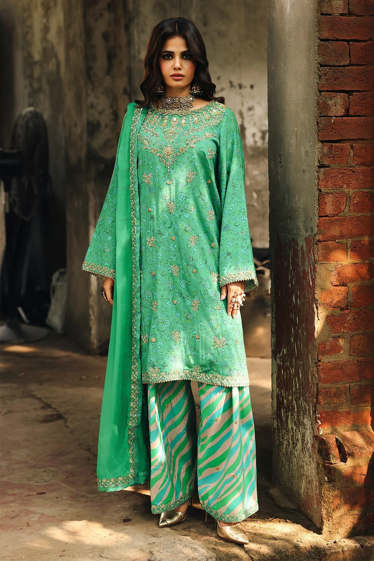 Pakistani 3-PC Stitched Embroidered  Collection CMA-5-010 - Cha-116 || Suit Latest Pakistani Punjabi Suits Salwar Kameez Designer wear.