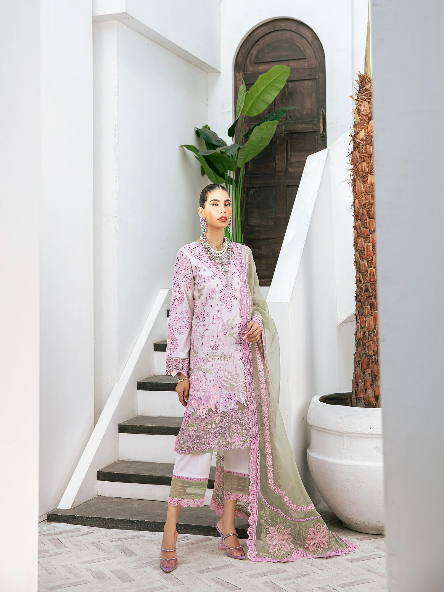 Pakistani Embroidered Camellia Luxury Pret Stitched 3 Piece - AYZEL | Latest Pakistani Punjabi Suits Salwar Kameez Designer Wear