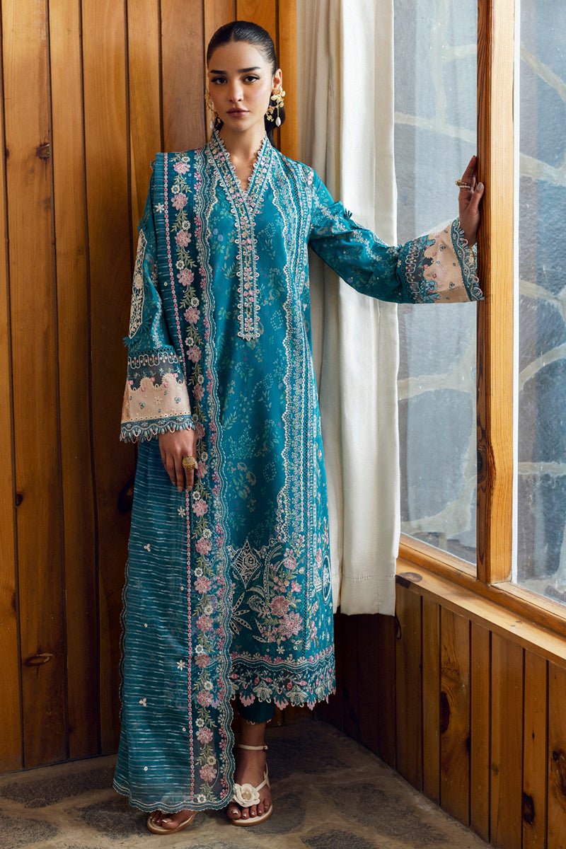 Pakistani Embroidered Lawn Suits Unstitched 3 Piece DC-10 Fina - Luxury Collection | Latest Pakistani Punjabi Suit Salwar Kameez Designer Wear