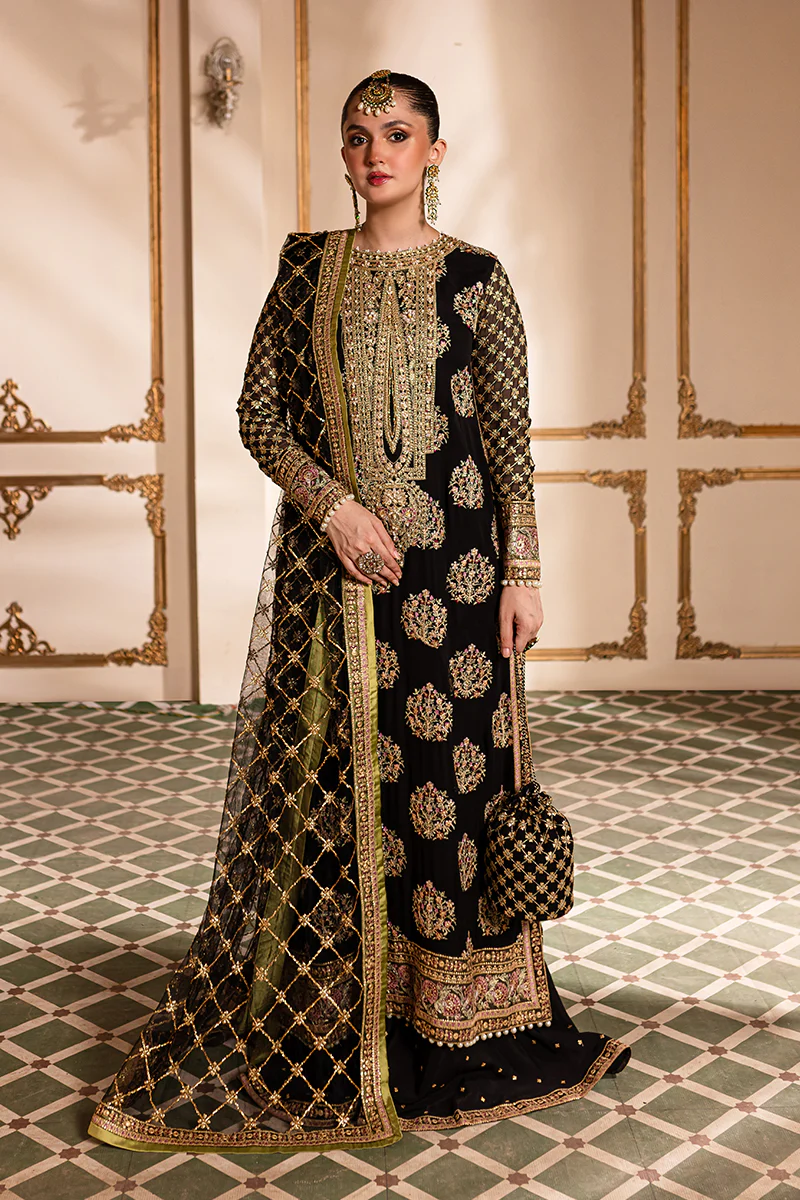 ROH 13 Pakistani Chiffon Unstitched Suit - Taliya - Luxury Collection | Latest Pakistani Design Salwar Kameez | Punjabi Suit Designer Wear