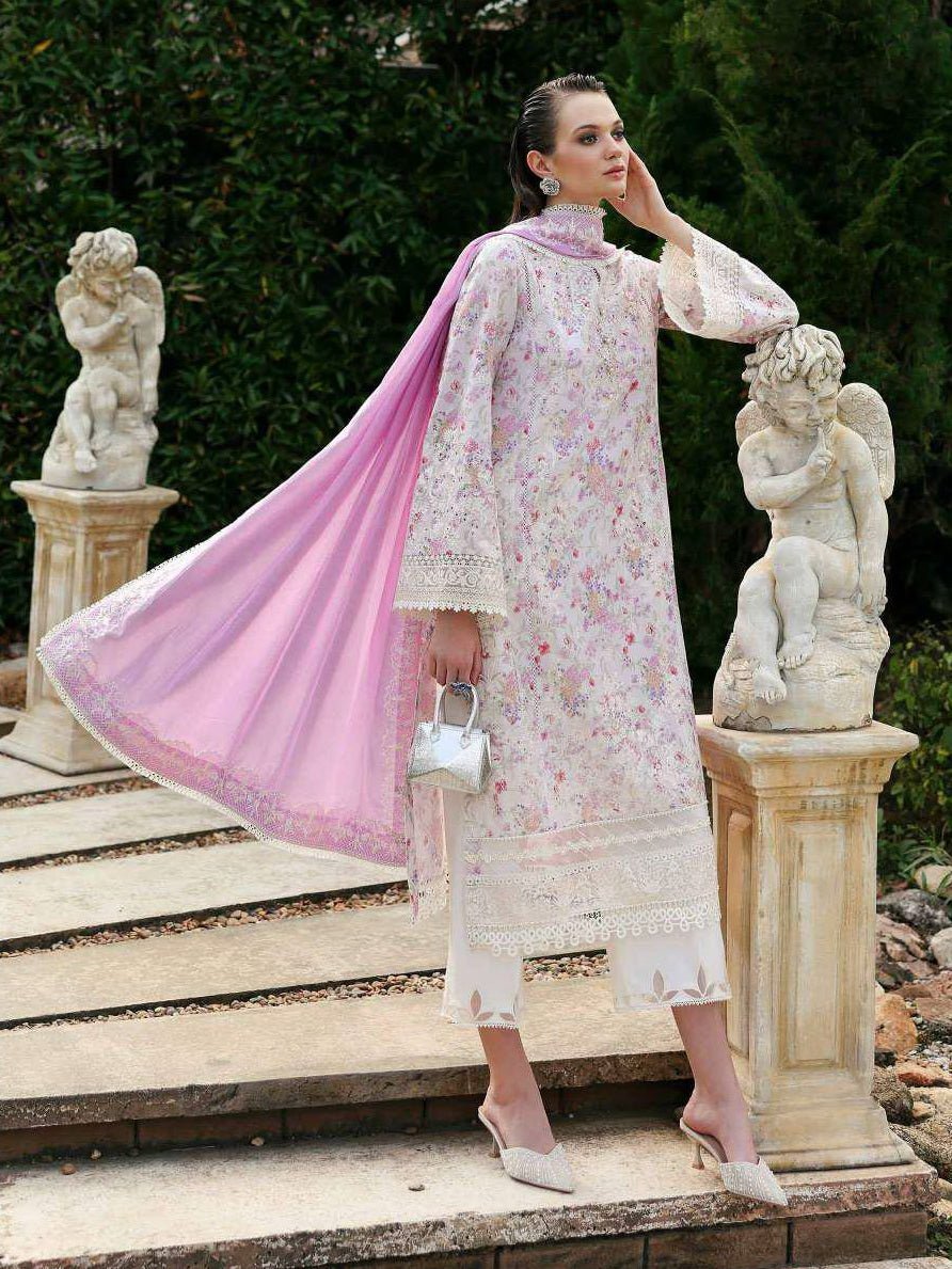 Pakistani Embroidered Lawn Unstitched 3Pc Suit - RAYA || Latest Pakistani Punjabi Suits Salwar Kameez Designer Wear