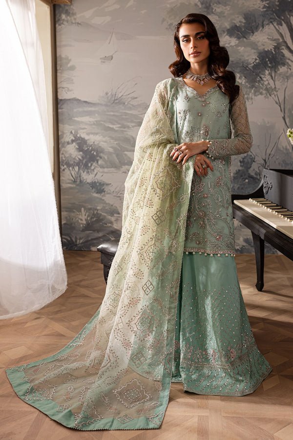 NUR 20 Embroidered Chiffon Suits stitched 3 Piece NEL-57 - Luxury Collection | Latest Pakistani Punjabi Suits Salwar Kameez Designer Wear