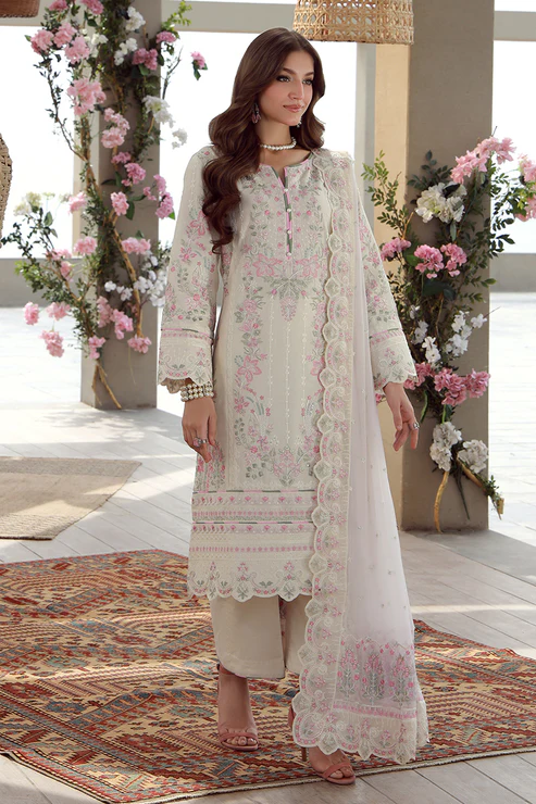 Pakistani Embroidered Lawn Unstitched 3 Piece Kaia | Latest Pakistani Punjabi Suits Salwar Kameez Designer Wear.