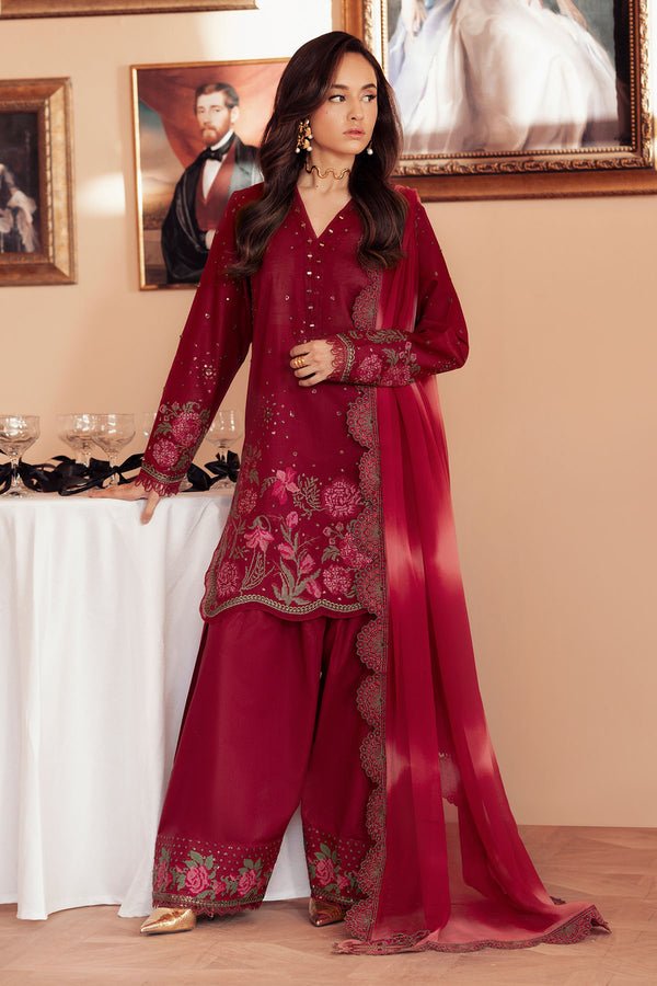 Pakistani Embroidered Lawn Suits Unstitched 3 Piece FE-07 - Luxury Collection | Latest Pakistani Punjabi Suits Salwar Kameez Designer Wear
