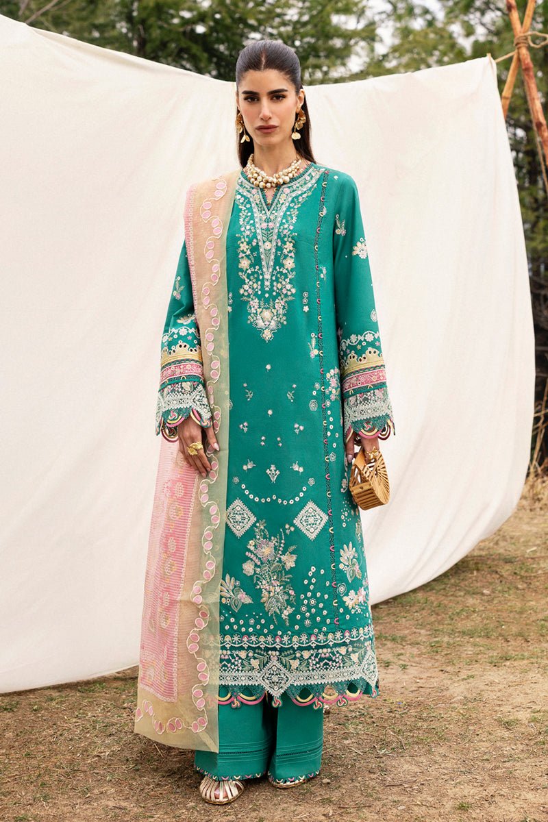 Pakistani Embroidered Lawn Suits Unstitched 3 Piece DC-08 Elida - Luxury Collection | Latest Pakistani Punjabi Suit Salwar Kameez Designer Wear