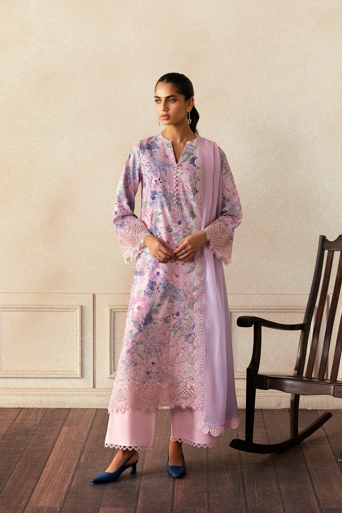 Pakistani Embroidered Lawn Suit Unstitched Cloud Kissed | Latest Pakistani Punjabi Suits Salwar Kameez Designer Wear.