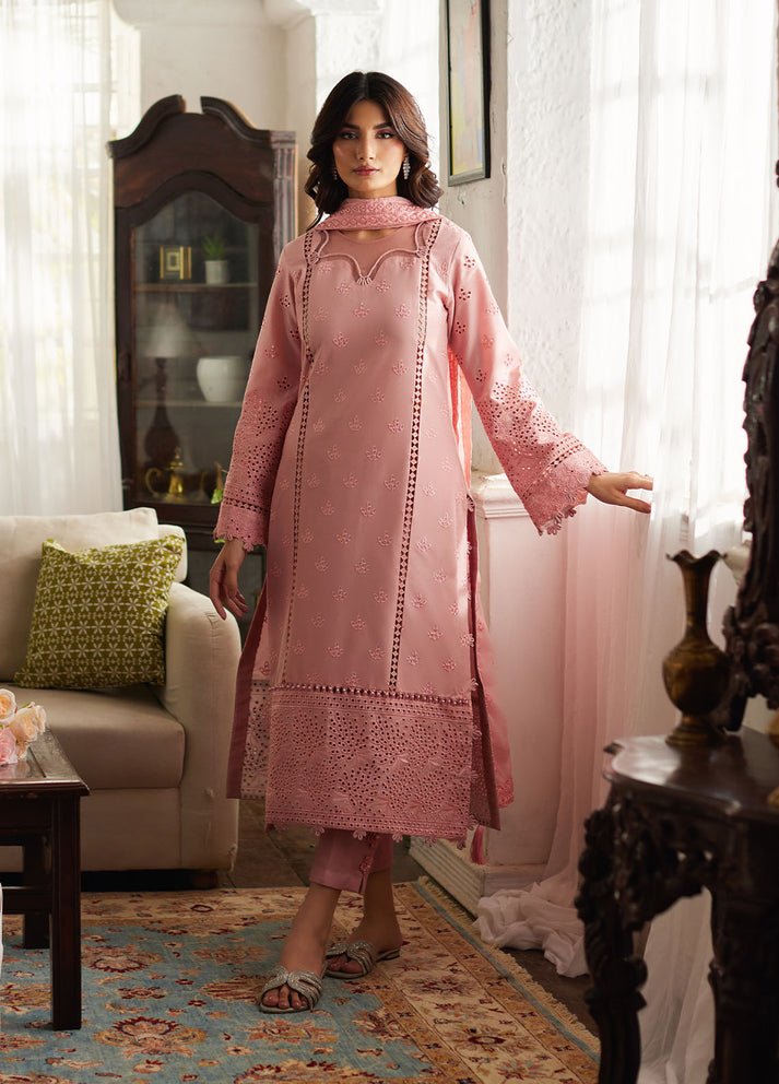 Pakistani Embroidered Lawn Unstitched 3 Piece Zerin-Gul-61 | Latest Pakistani Punjabi Suits Salwar Kameez Designer Wear.