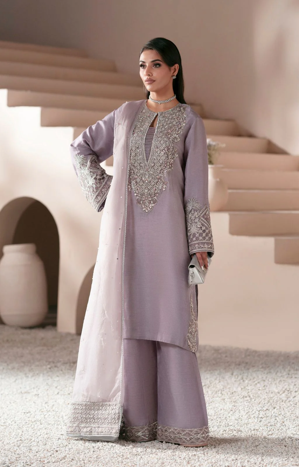 Pakistani Embroidered Unstitched 3-piece Suit Celestia | Latest Pakistani Punjabi Suits Salwar Kameez Designer Wear.