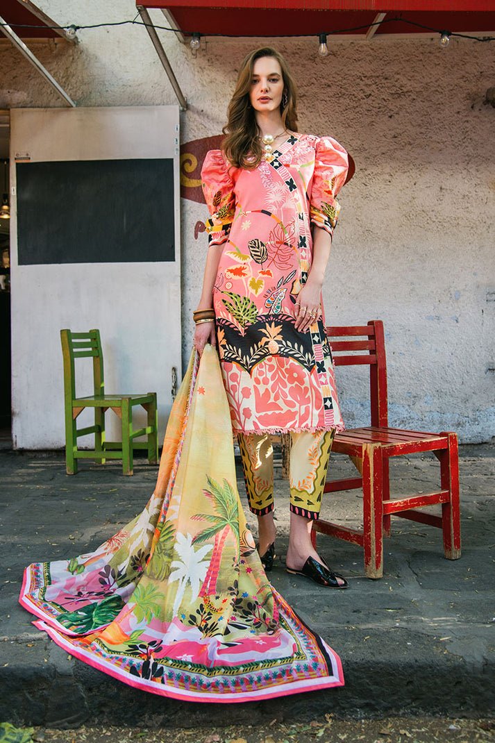 Pakistani Embroidered Lawn Unstitched 3 Piece Suit Spring Avenue - Luxury Collection | Latest Pakistani Salwar Kameez Punjabi Suit Designer Wear.