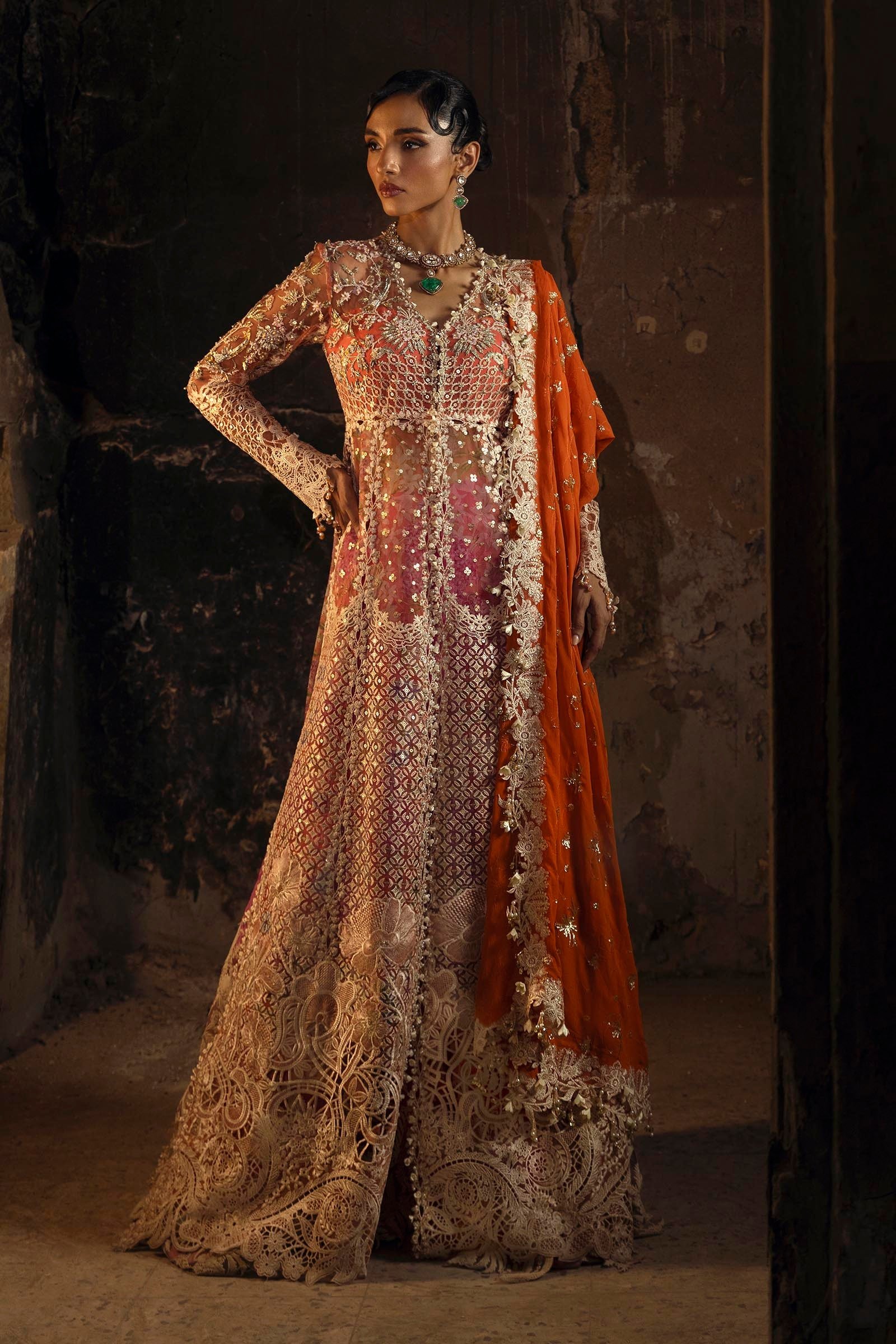 Pakistani Unstitched Net 3 Piece Suit N251-001-3CT P Suit-San-76 - Luxury Collection | Latest Pakistani Design Salwar Kameez Punjabi Suits Designers Wear