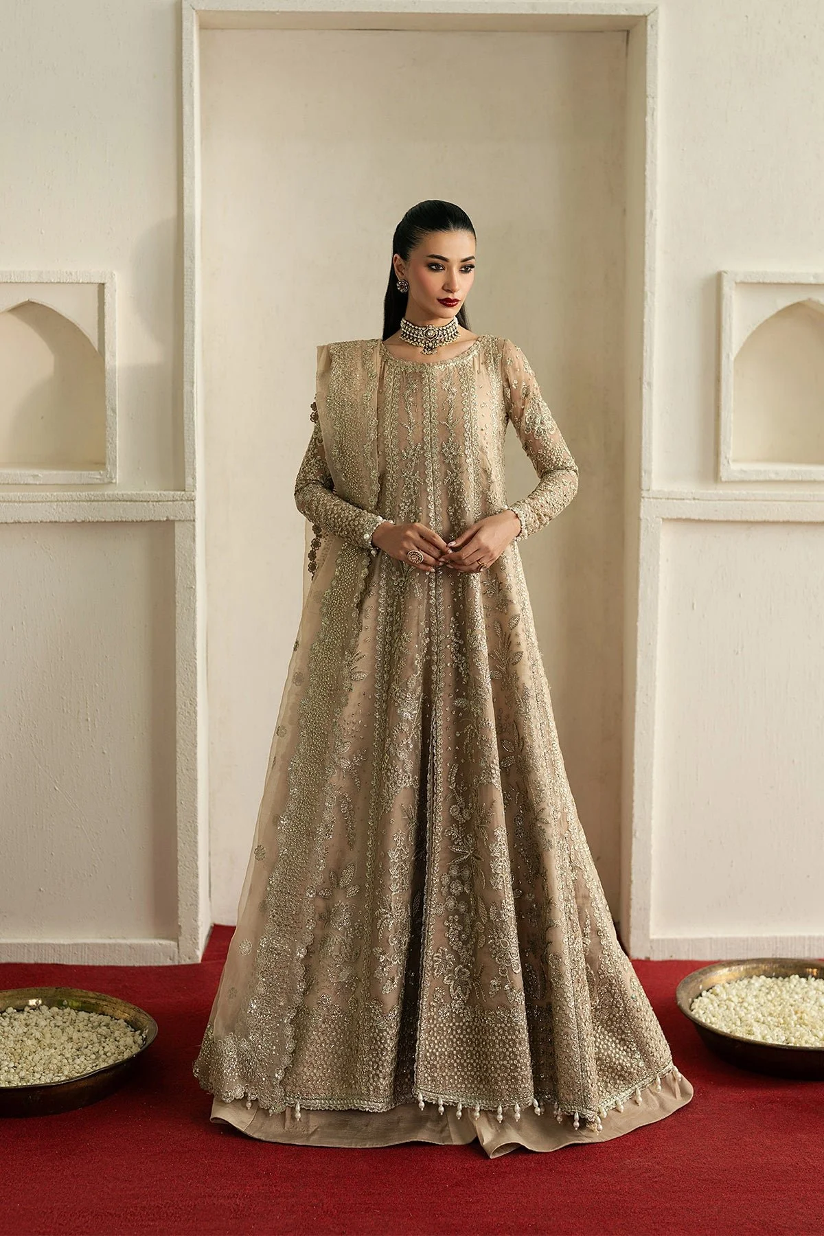 Pakistani Embroidered Organza Suit 3 Piece Mehekti-Ayz-50 Formal Collection | Latest Pakistani Punjabi Suits Salwar Kameez Designer wear.