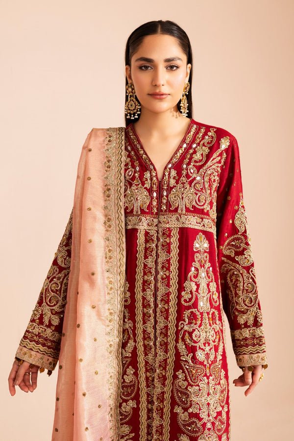 Pakistani Embroidered 3Pc Suit Unstitched ROSHANAK - MS40083 - Ria-44 | Latest Pakistani Punjabi Suits Designer Wear