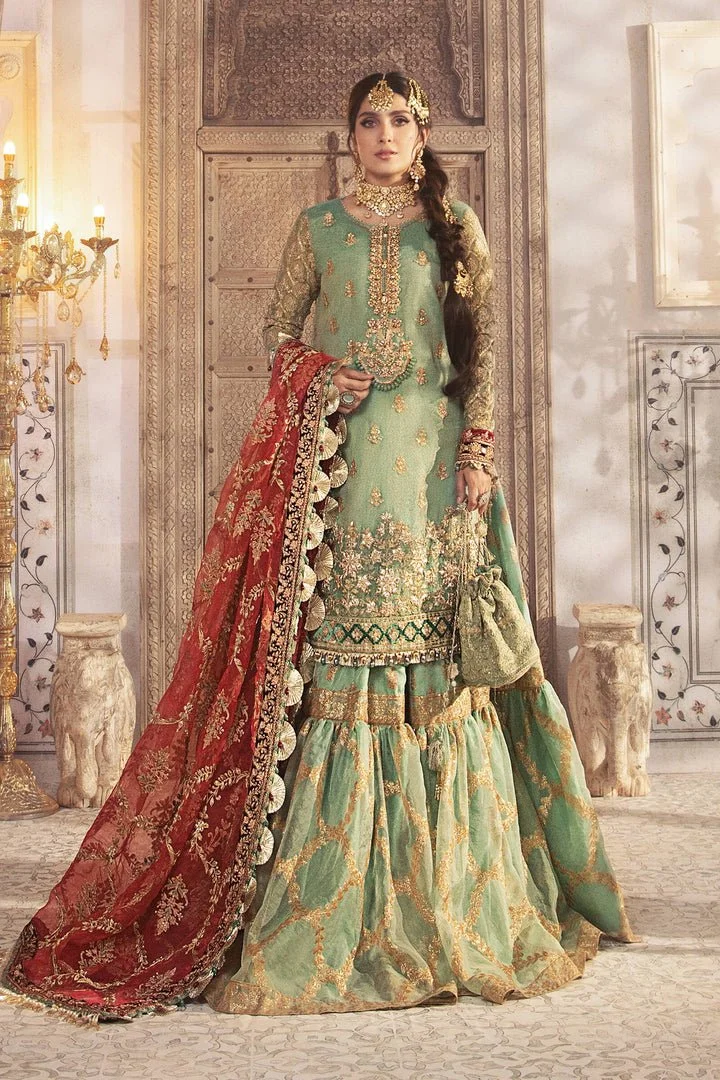 Pakistani Pista Exclusive Maysori Gharara Replica- Pak-31 || Latest Pakistani Salwar Kameez & Punjabi Suit Designer Wear