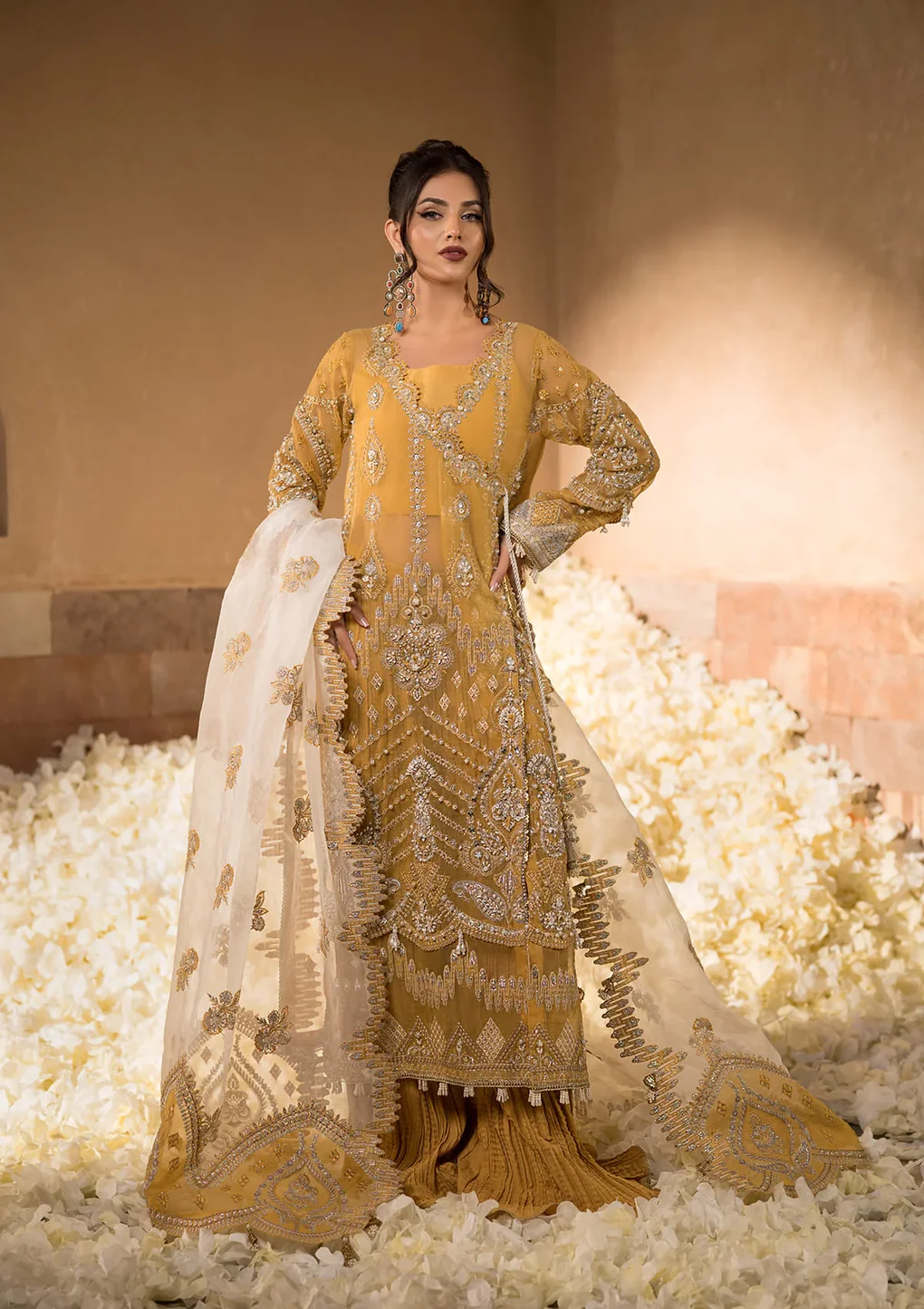 Pakistani Embroidered Net Suit Unstitched 3 Piece EFH-07 SAHAR_Af-14 - Formal Collection | Latest Pakistani Punjabi Suits Salwar Suits Designers Wear