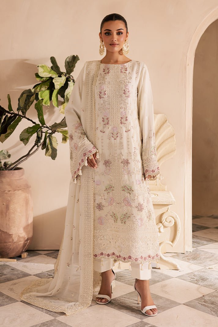 Pakistani CHIFFON EMBROIDERED Unstitched 3Pc Suit Pakistani ELANORA EMA_77 | Latest Pakistani Punjabi Suits Salwar Kameez Designer Wear