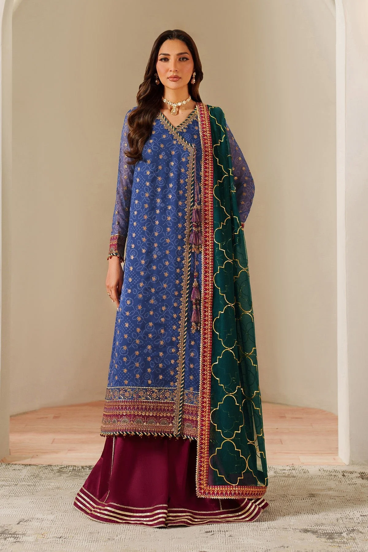 Pakistani Embroidered + Printed Chiffon AF-CH-2198-Rahsa-84 | Latest Pakistani Punjabi Suits Salwar Kameez Designer Wear