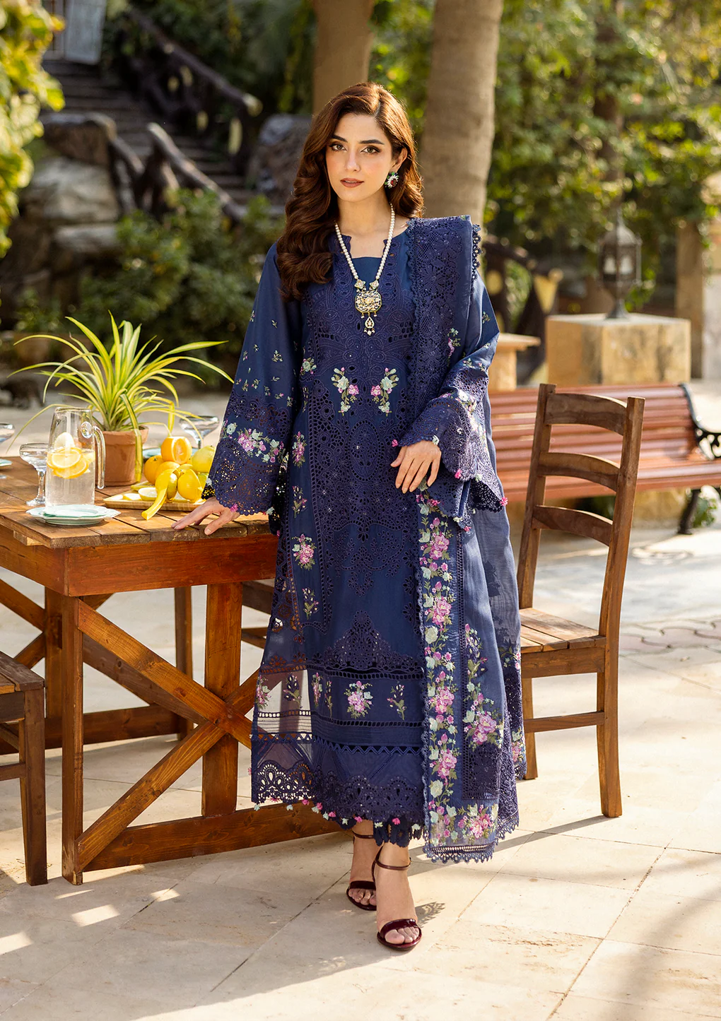 Pakistani Luxury Lawn 2025 Suit Unstitched 3 Piece ELM-06 NEELAM - Formal Collection | Latest Pakistani Punjabi Suits Salwar Suits Designers Wear.