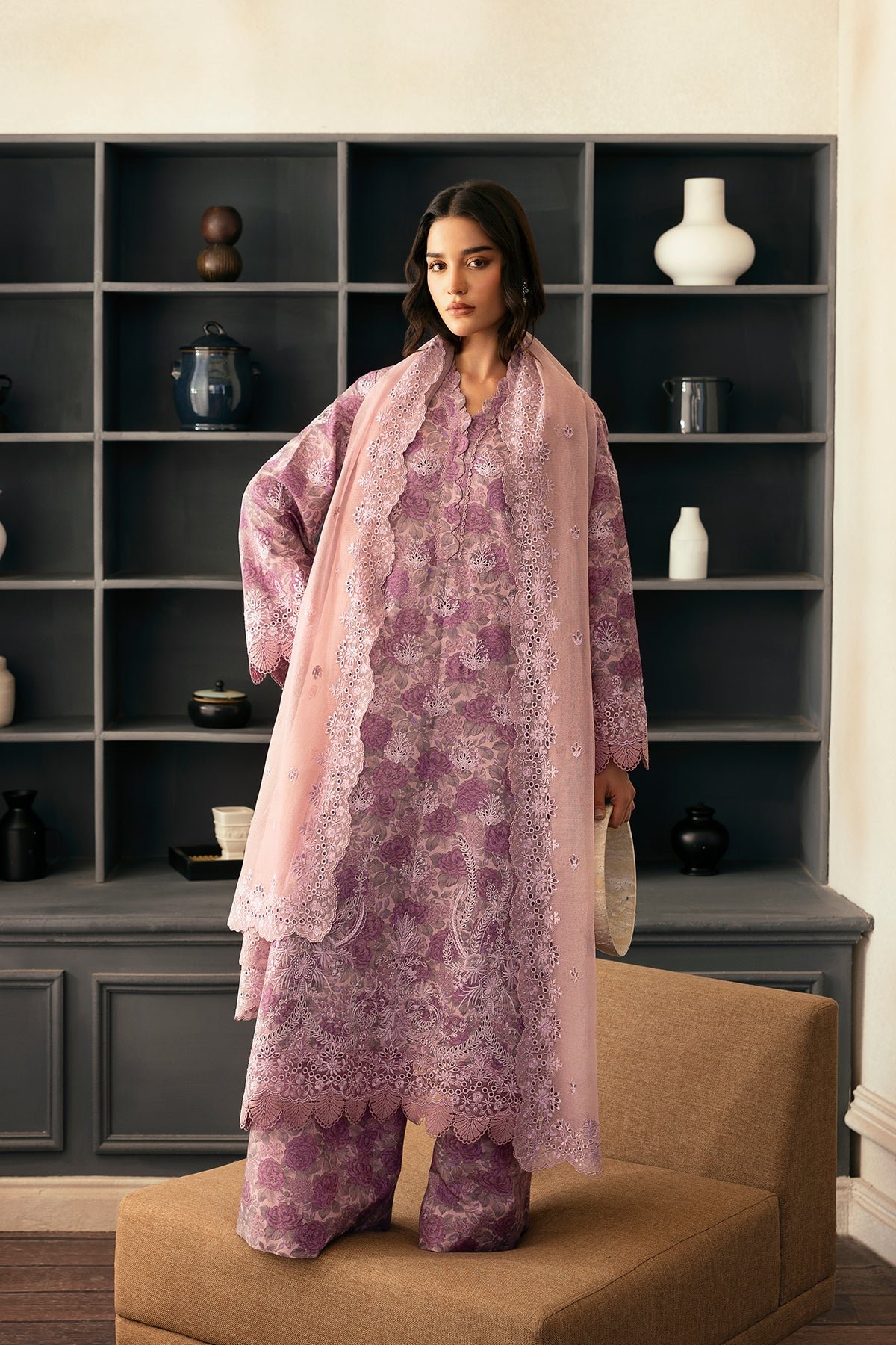 Pakistani Embroidered Lawn Suit Unstitched Rain Warmed | Latest Pakistani Punjabi Suits Salwar Kameez Designer Wear.