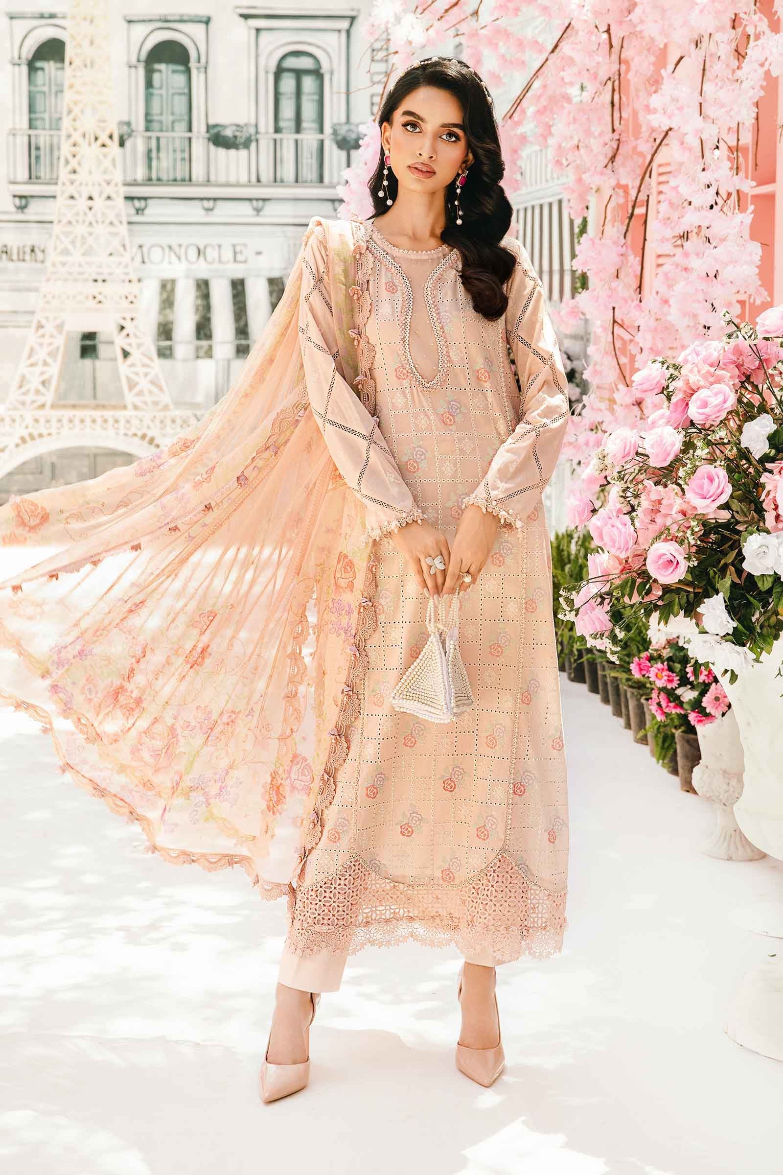 Pakistani Embroidered Lawn Unstitched 3Pc Suit MPT-2601-A -B-39 | Latest Pakistani Punjabi Suits Salwar Kameez Designer Wear.