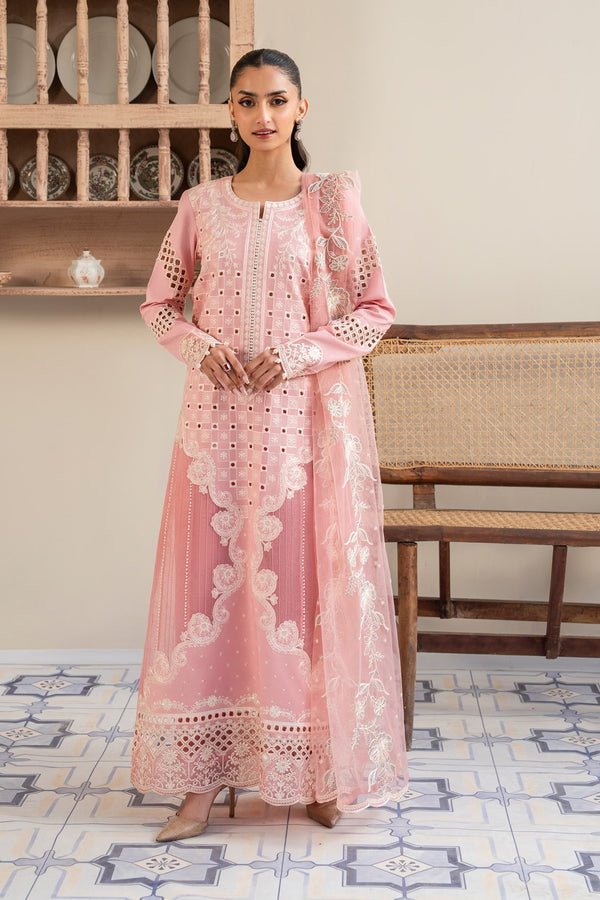 Pakistani Embroidered 3Pc Organza Formal Suit Unstitched AHLAM - MS50123 - Ria-10 | Latest Pakistani Punjabi Suits Designer Wear
