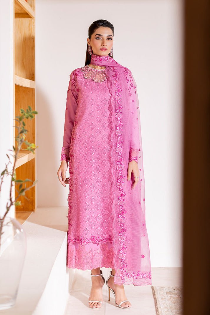 Pakistani Embroidered Sheesha Silk Stitched 3 Piece Suit Kaia- Luxury Collection | Latest Pakistani Salwar Kameez Punjabi Suit Designer Wear.