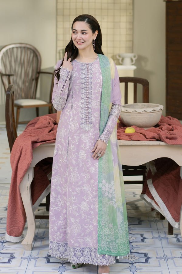 Pakistani Embroidered 3Pc Organza Formal Suit Unstitched AZAL - MS50116 - Ria-18 | Latest Pakistani Punjabi Suits Designer Wear