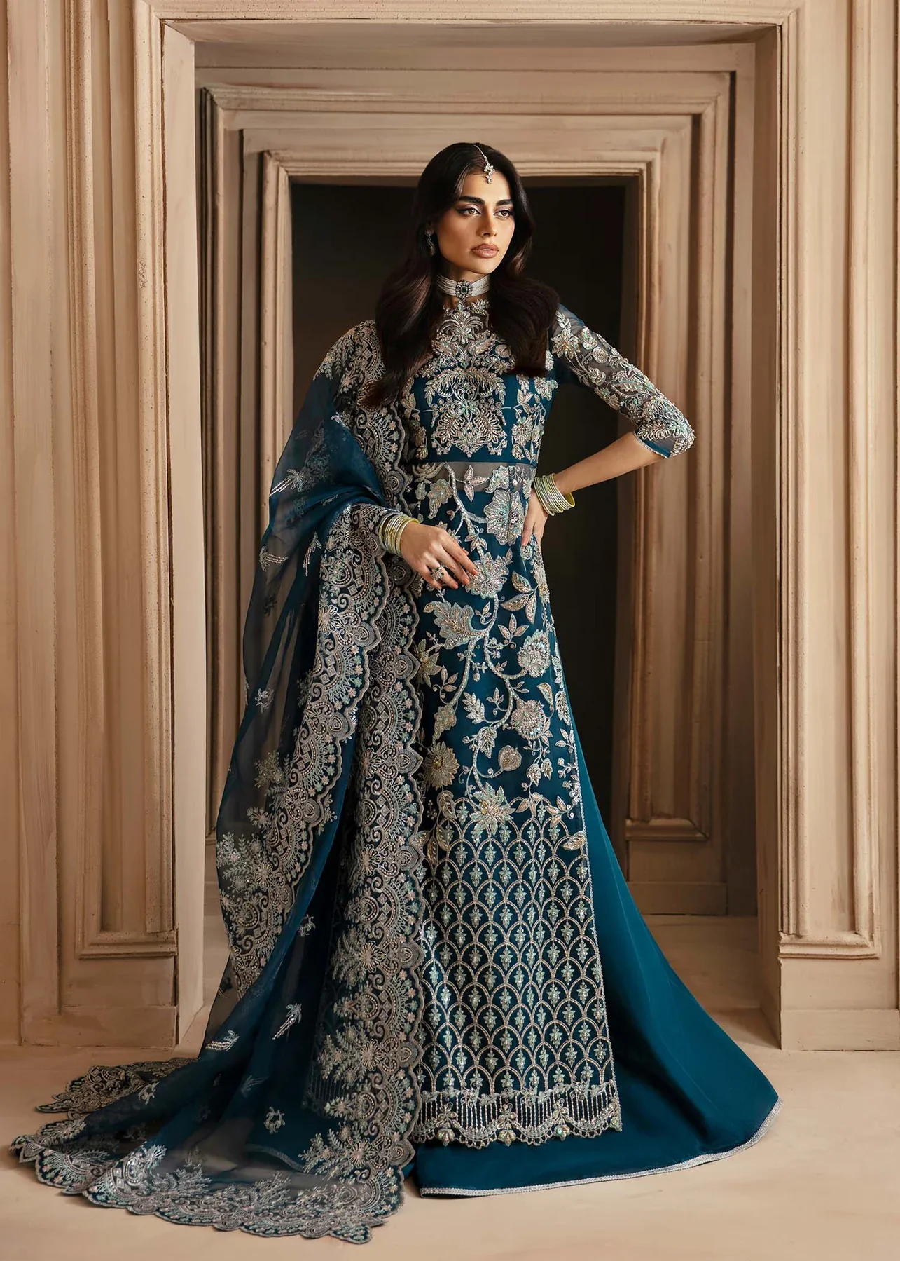 Pakistani Organza Embroidered Calista - Akb-970 | Latest Punjabi Suit Designer Wear | Pakistani Salwar Kameez.