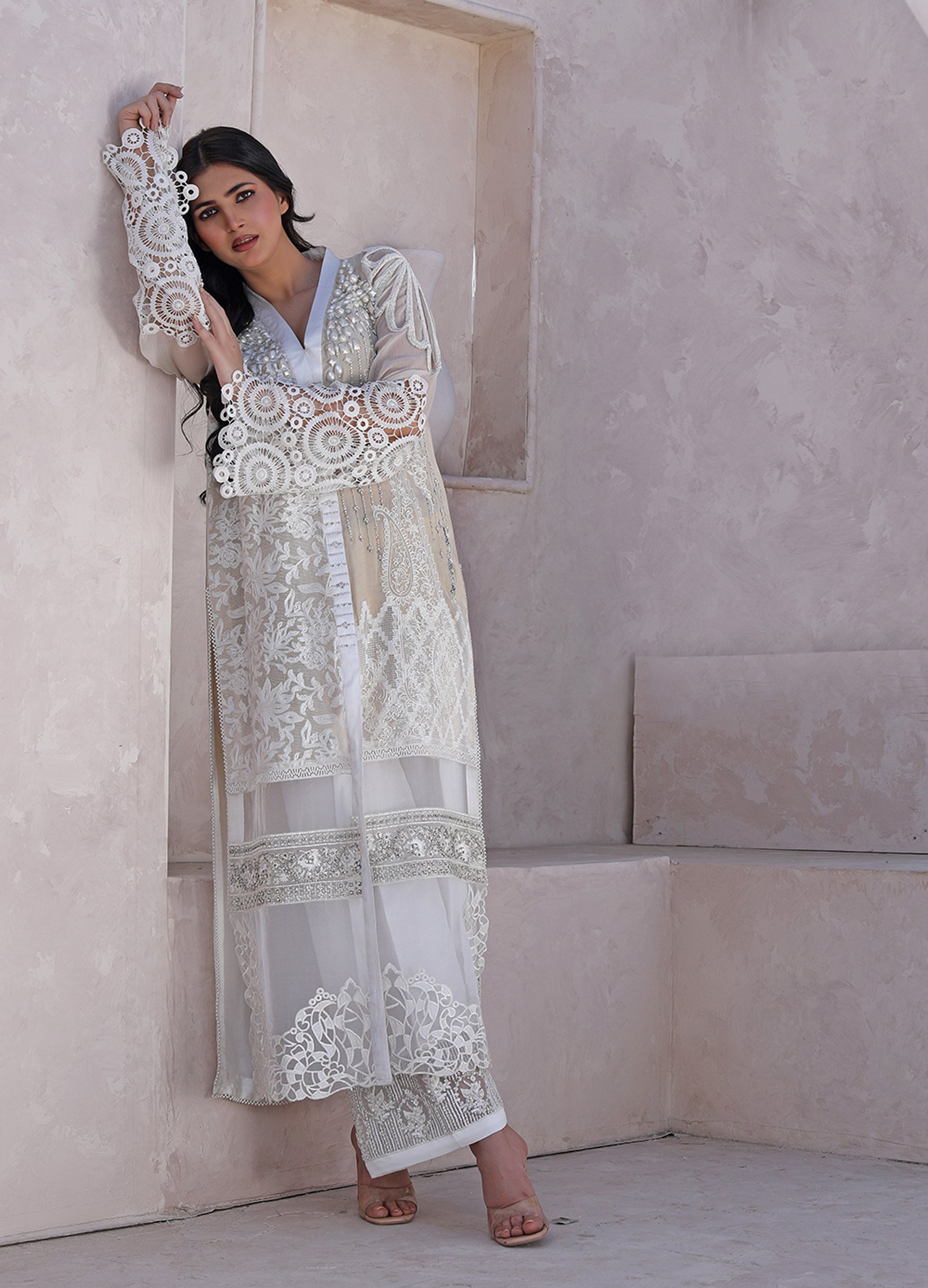 Pakistani Embroidered Unstitched 3 Piece Suit - Diamond - Festive Collection | Latest Pakistani Designs Salwar Kameez/Punjabi Suit Designers Wear.