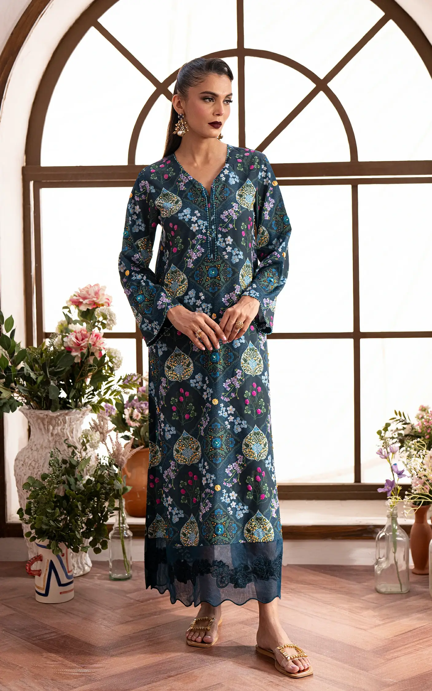 Pakistani Embroidered Stitched | Fleur Forme | Latest Pakistani Punjabi Suits and Salwar Kameez Designer Wear.