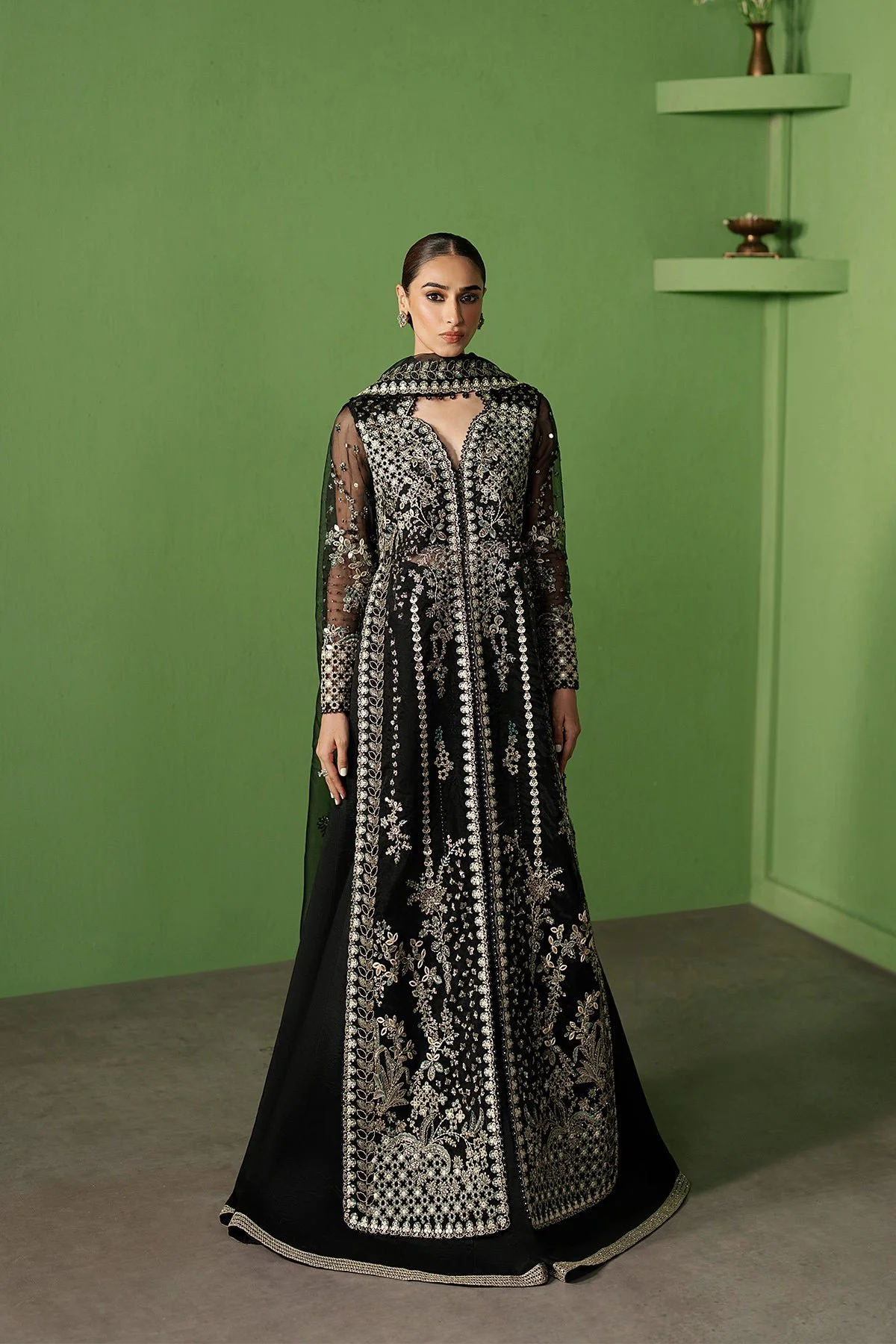 Pakistani Embroidered Organza Suit 3 Piece Manzar-Ayz-47 Formal Collection | Latest Pakistani Punjabi Suits Salwar Kameez Designer wear.