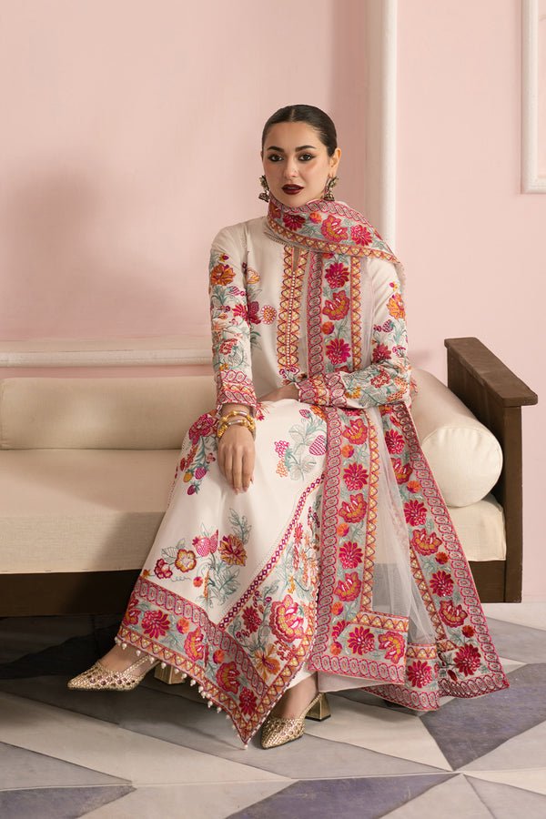 Pakistani Lawn Embroidered 3Pc Suit Unstitched - AFSAR - MS50159 - Ria-48 | Latest Pakistani Punjabi Suits Designer Wear