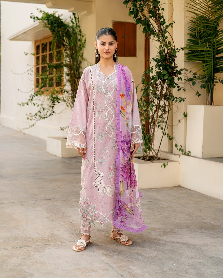 Pakistani Embroidered Lawn Unstitched 3 Piece Ameema_Roh-24 - Luxury Collection | Latest Pakistani Design Salwar Kameez Punjabi Suit Designer Wear