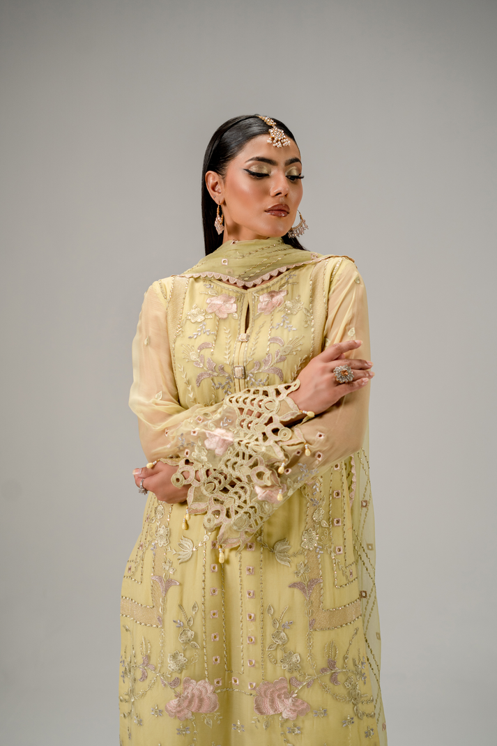 Pakistani Embroidered Suits Unstitched Chiffon 3 Piece - AR-03 | AURA| Latest Pakistani Punjabi Suits Salwar Kameez Designer Wear.