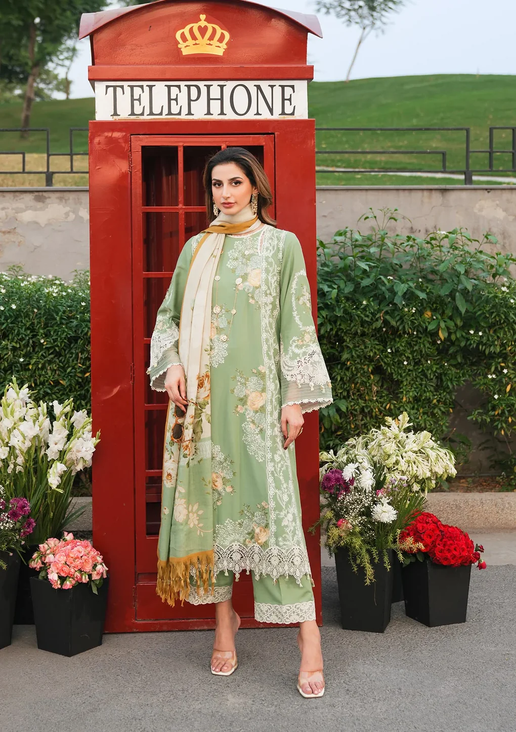 Pakistani Winter Pashmina Shawl Collection 2024 Suit Unstitched 3 Piece EPW-4B Whispers of Joy-Af-09 - Formal Collection | Latest Pakistani Punjabi Suits Salwar Suits Designers Wear