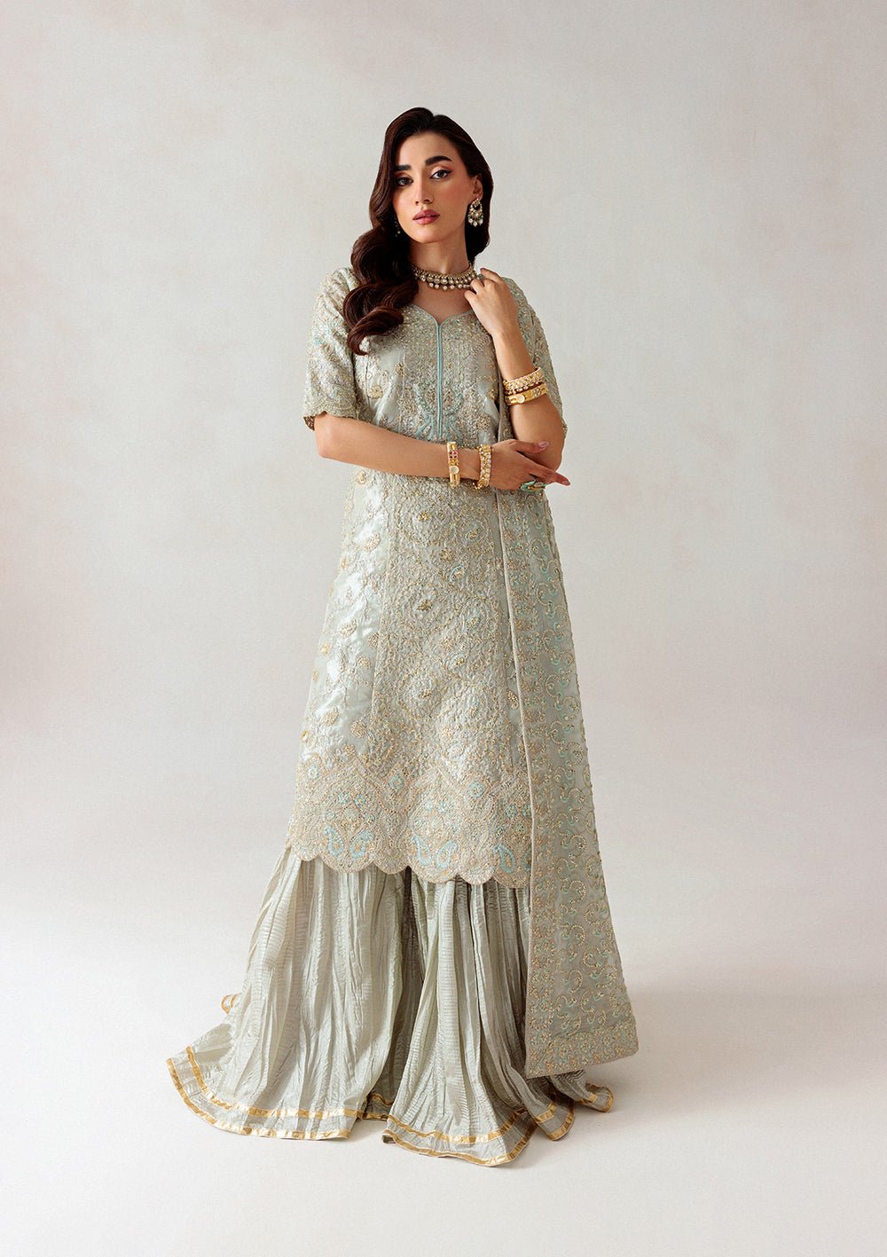 Pakistani Unstitched '25 Vol. 1 - Look 03-Aik-51 | Latest Pakistani Salwar Kameez Punjabi Suit Designer Wear.