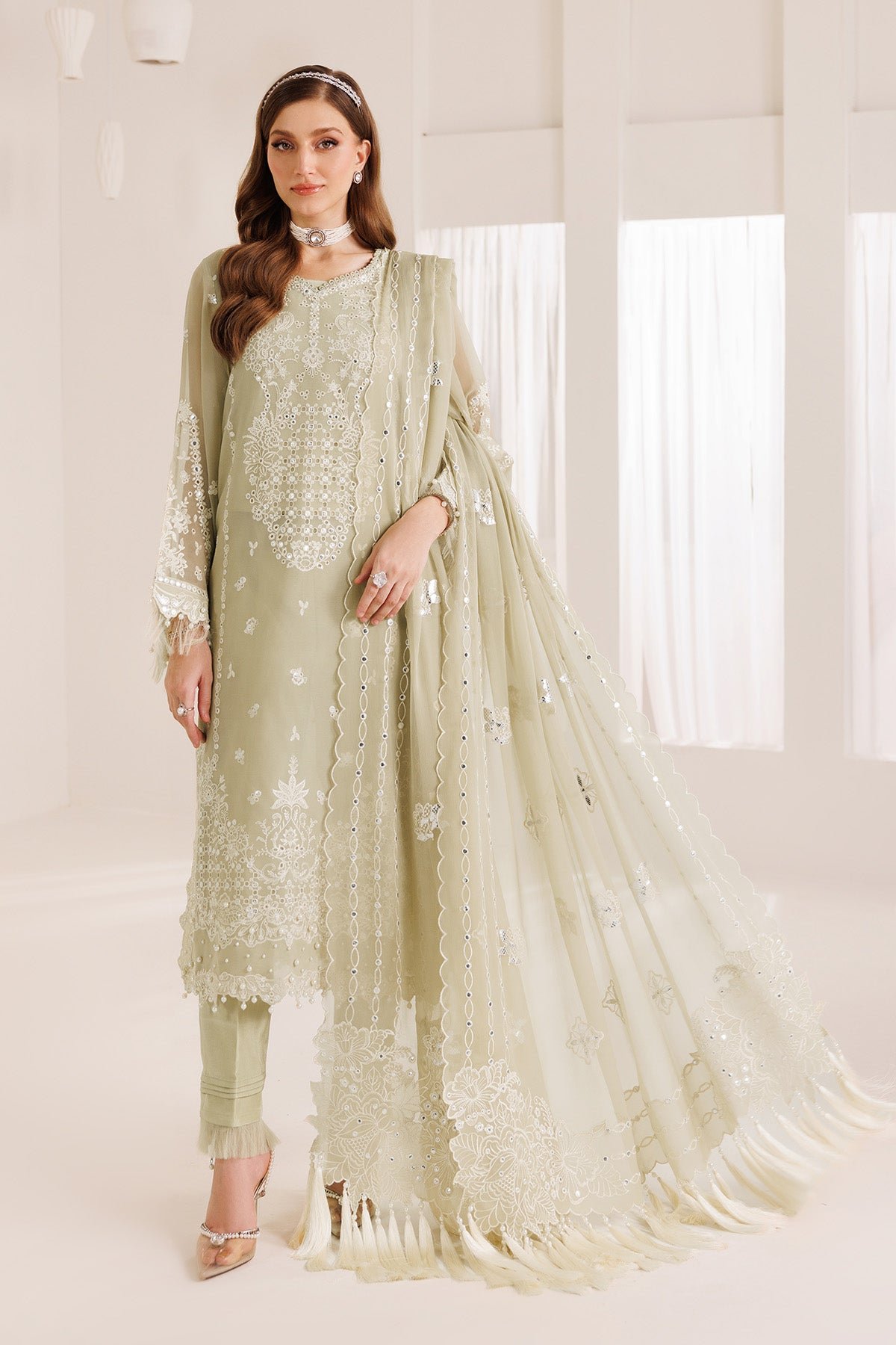 Pakistani Embroidered Chiffon AF-DHG-5031-Ahana-Ali-75 | Latest Pakistani Punjabi Suits Salwar Kameez Designer Wear