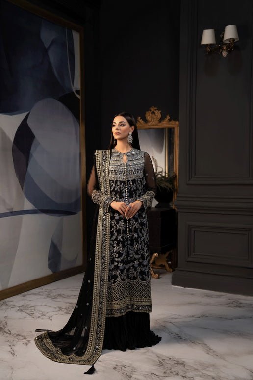 Pakistani Embroidered Chiffon Unstitched 3 Piece Suit - Zofi || Latest Pakistani Design Salwar Kameez Punjabi Suit Designer Wear.