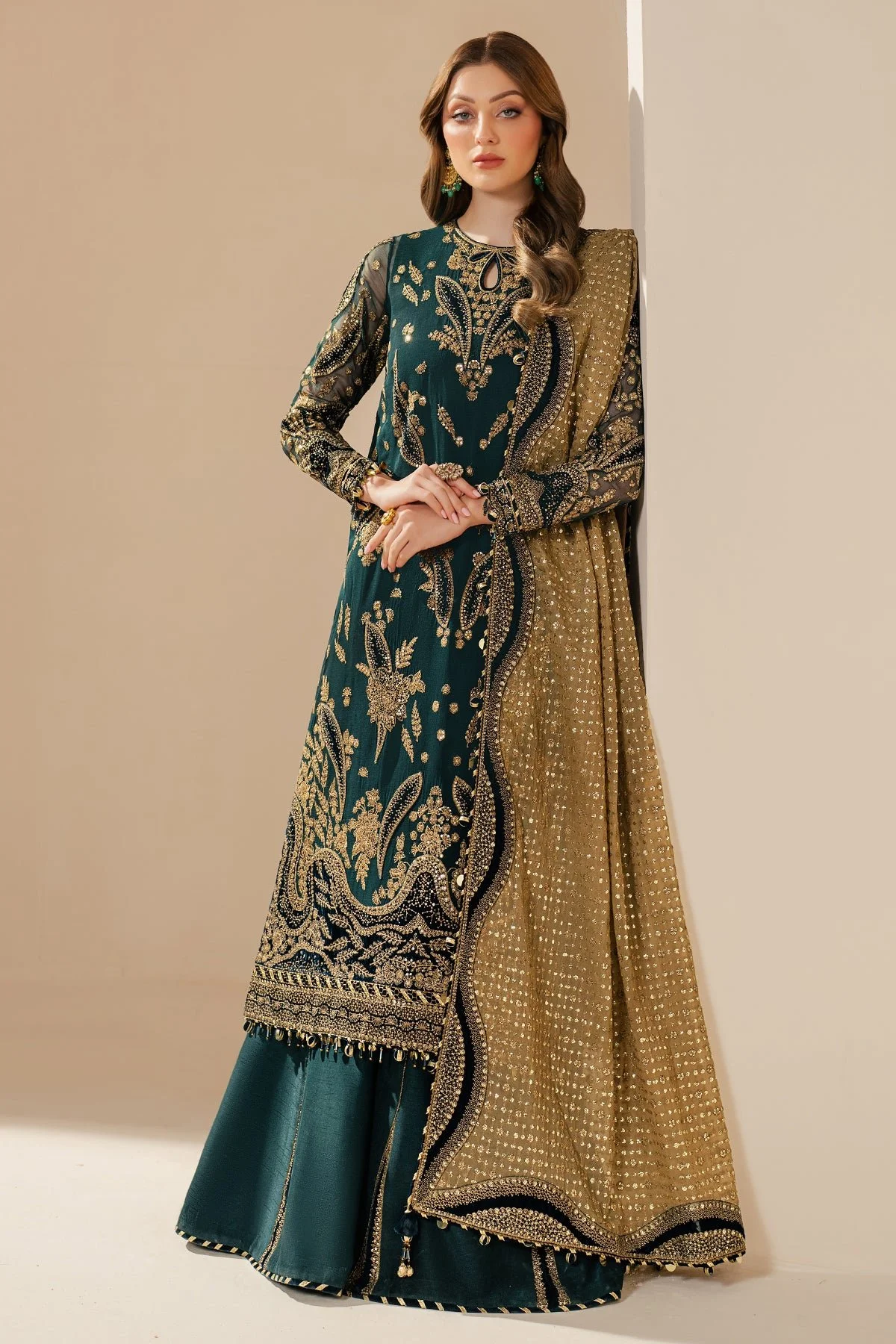 Pakistani EMBROIDERED CHIFFON WF'25-06 - Jaz-120 || Latest Pakistani Salwar Kameez & Punjabi Suit Designer Wear.