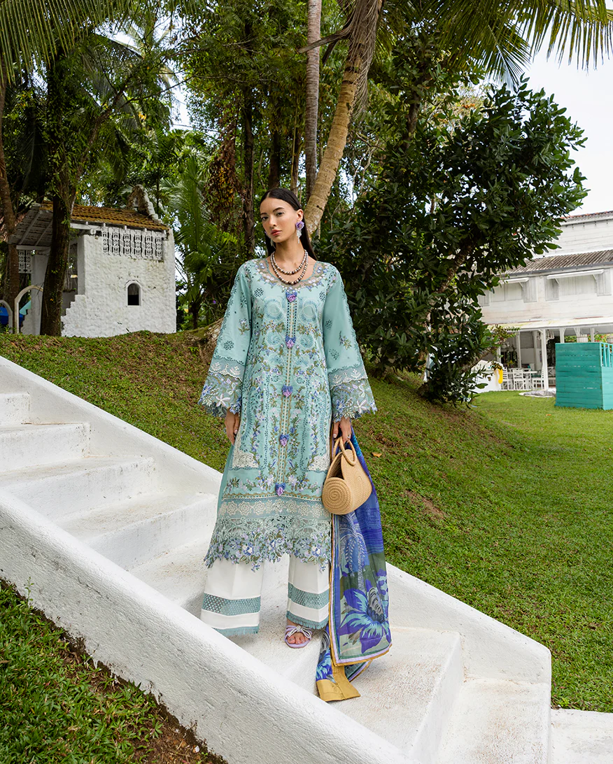Pakistani Embroidered Untitched 3Piece Suits | Memento Vivere | Latest Pakistani Punjabi Suits Salwar Kameez Designer Wear.