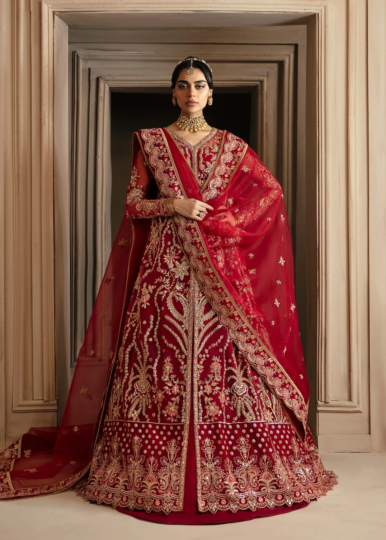 Pakistani Embroidered Suits Unstitched 3 Piece - Solene - Luxury Formals Collection | Latest Pakistani Punjabi Suits Salwar Kameez Designer Wear.